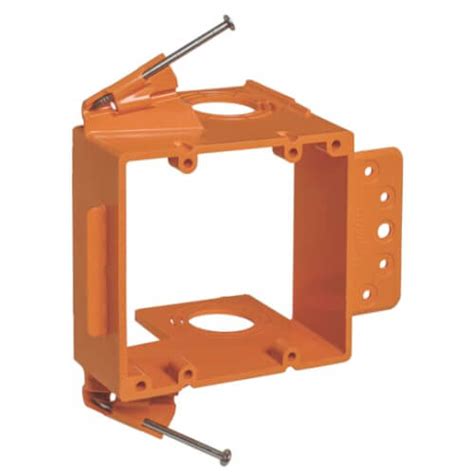 non metallic low voltage old work bracket|low voltage backless bracket.